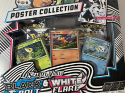 Pokemon Scarlet And Violet Black Bolt And White Flare Booster Box Poster Set NEW - Image 4