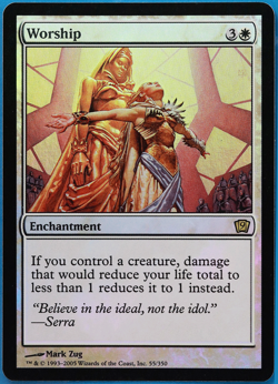 Worship FOIL 8th Edition NM White Rare MAGIC MTG CARD (ID# 502413) ABUGames - Image 1