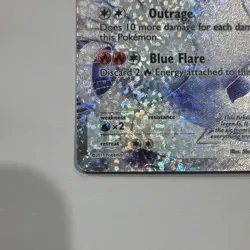 Reshiram 113/114 Black & White Full Art Ultra Rare Holo Basic 130 HP English - Image 4