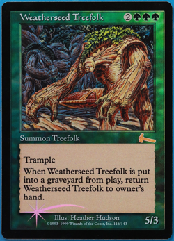 Weatherseed Treefolk FOIL Urza's Legacy NM (Reserved List Magic Card) (502408) - Image 1