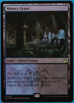 Watery Grave FOIL Ravnica Remastered NM Land Rare MTG CARD (ID# 502407) ABUGames - Image 1