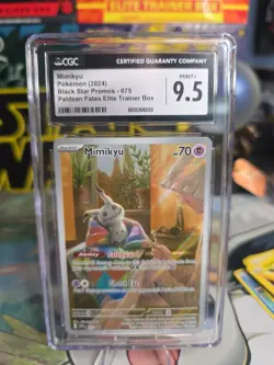 Pokemon TCG Mimikyu Scarlet Violet Black Star Promo Card 075/Promo CGC 9.5 Mint - Image 1