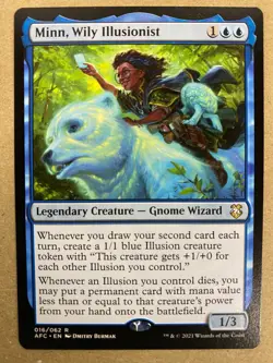 MTG 1x Minn, Wily Illusionist # 16 Commander: Forgotten Realms Magic the x1 NM - Image 1