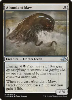 Abundant Maw 2x FOIL EMN MTG Eldritch Moon Uncommon MINT colorless - Image 1