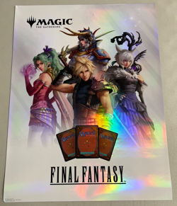MTG FINAL FANTASY Store FOIL ART Promotional Poster 18x24 Magic The Gathering - Image 1