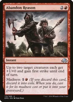 Abandon Reason 2x FOIL EMN MTG Eldritch Moon Uncommon MINT red - Image 1