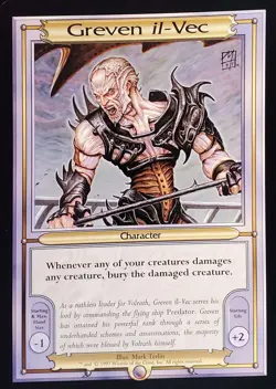 Magic the Gathering MTG OVERSIZED Vanguard NM Series #2 1997 Greven il-Vec Art - Image 1