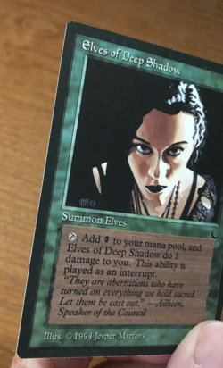 MTG - Elves of Deep Shadow - The Dark NM - Image 4