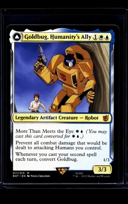 MTG Magic The Gathering BOT Transformers Bumble Bee #11 Goldbug Humanity's Ally - Image 1