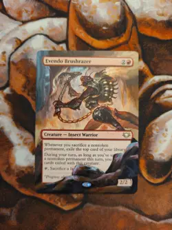 Magic the Gathering Evendo Brushrazer Hand Painted Unique Custom MTG Alter - Image 1