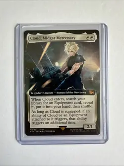 Cloud, Midgar Mercenary MINT Extended Art 0427 Final Fantasy FIN MTG Unplayed - Image 1