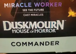 MTG Duskmourn: House of Horror Commander Deck - Miracle Worker *NEW Sealed* - Image 4