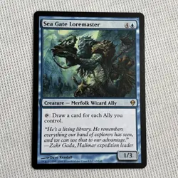 MTG [Sea Gate Loremaster] Zendikar #63/249 Reg Rare NM/Unplayed **Ships Free** - Image 1