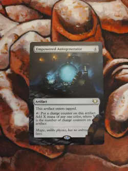 Magic the Gathering Empowered Autogenerator Hand Painted Unique Custom MTG Alter - Image 1