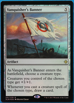 Vanquisher's Banner FOIL Ixalan NM Artifact Rare MTG CARD (ID# 502394) ABUGames - Image 1