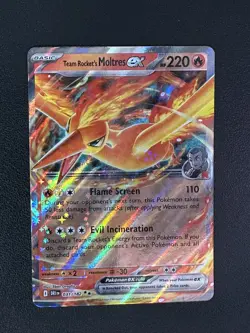Pokemon TCG Team Rocket's Moltres ex SV10: Destined Rivals 031/182 Double Rare - Image 1