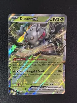 Pokemon TCG Durant ex - SV08: Surging Sparks 004/191 Double Rare - Image 1