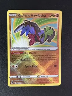 Pokemon TCG Radiant Hawlucha SWSH10: Astral Radiance 081/189 Radiant Rare - Image 1