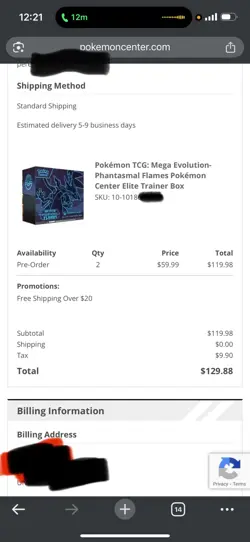Mega Evolution Phantasmal Flames Pokemon Center ETB ‼ Elite Trainer Box Presale - Image 2