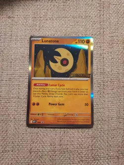 Lunatone Mega Evolution Prerelease Promo 004 Pokemon TCG - Image 1