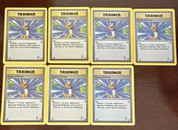 GUST OF WIND 2000 POKEMON BASE SET 2 120/130 (LOT OF 7) NEVER PLAYED/NM! - Image 1