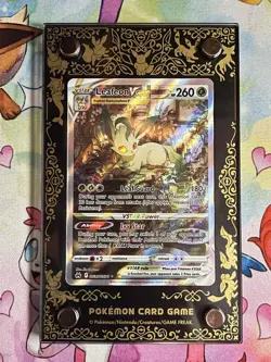 Pokemon TCG Leafeon VSTAR GG35/GG70 Crown Zenith: Galarian Gallery Framed - Image 1