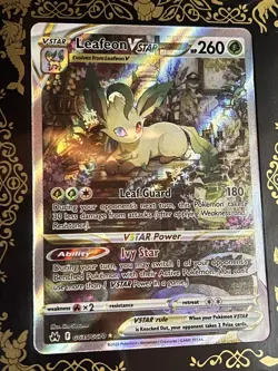 Pokemon TCG Leafeon VSTAR GG35/GG70 Crown Zenith: Galarian Gallery Framed - Image 2