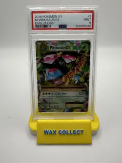 2016 POKEMON XY EVOLUTIONS #2 M VENUSAUR EX PSA 9 - Image 1