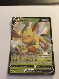 ✨ Leafeon V 013/159 Crown Zenith Holo Ultra Rare Pokemon Card NM 🌿⚡ - Image 2