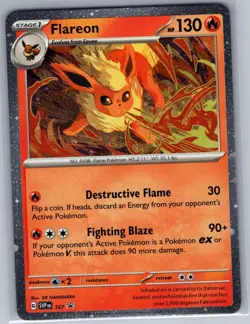 Flareon 136/165 Holo SV: Scarlet & Violet 151 - Pokemon Card - NM - Image 1
