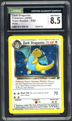 Pokemon Card - CGC 8.5 Dark Dragonite 5/82 - Team Rocket Holo - NM/MINT+ - Image 1