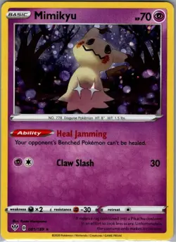 Mimikyu 081/189 Cosmos Holo - Pokemon Card - NM - Image 1