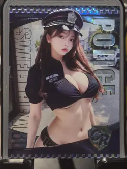 Goddess Feast 4 Eternal Goddess Story Anime Waifu Card Rare CR CR-009 POLICE - Image 1
