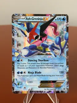 Pokemon TCG Ash-Greninja EX Promo Card XY133 Holo - Image 1