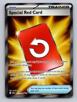 SPECIAL RED CARD 113/086 ULTRA RARE ME04: CHAOS RISING POKEMON NM - Image 1