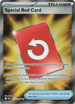 Special Red Card 113/086 Ultra Rare ME04: Chaos Rising Pokemon Near Mint - Image 1