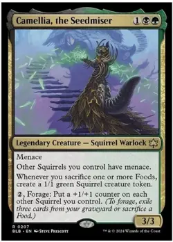 Camellia, the Seedmiser (Regular, #207, NM-M) Bloomburrow (BLB), MTG - Image 1