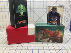 Lot of 4 Magic the Gathering Deck Boxes Ultra Pro League Leatherette Ixalan - Image 1