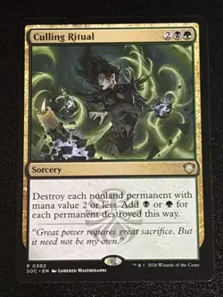 MTG Commander: Secrets of Strixhaven Culling Ritual 0302 NM Rare - Image 1