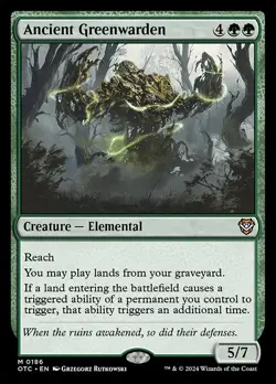 Ancient Greenwarden [OTC] #186 NM MTG - Image 1
