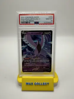 2021 POKEMON SWORD & SHIELD CHILLING REIGN #058 GALARIAN ARTICUNO V PSA 10 - Image 1