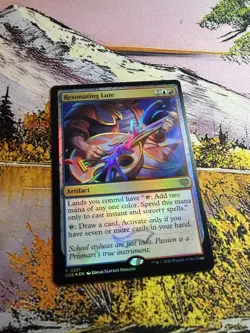 Resonating Lute R Secrets of Strixhaven 221 NM Foil MTG - Image 1
