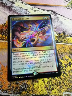 Resonating Lute R Secrets of Strixhaven 221 NM Foil MTG - Image 5