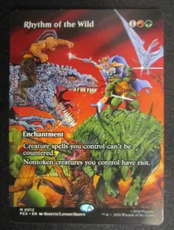 Rhythm of the Wild (Borderless) Teenage Mutant Ninja Turtles PZA #12 Magic MTG - Image 1
