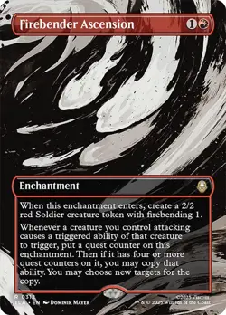 Firebender Ascension (Borderless) [Avatar: The Last Airbender] MTG - Image 1