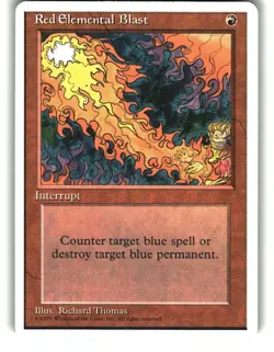 Magic the Gathering - Fourth Edition Red Elemental Blast Common 1995 - Image 1