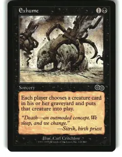 Magic the Gathering - Urza's Saga Exhume 134 Common 1998 - Image 1