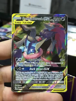Greninja & Zoroark GX 201/214 Unbroken Bonds 2019 Alt Art Tag Team Pokemon Card - Image 3