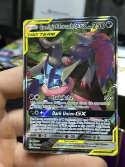 Greninja & Zoroark GX 201/214 Unbroken Bonds 2019 Alt Art Tag Team Pokemon Card - Image 4
