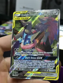 Greninja & Zoroark GX 201/214 Unbroken Bonds 2019 Alt Art Tag Team Pokemon Card - Image 5